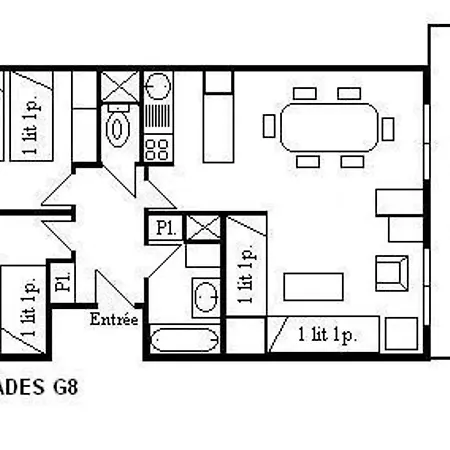 Апартаменты 3 Pieces Avec Balcon Et Wifi A 150m Des Pistes, 6 Personnes - - Fr-1-180-155 Мерибель